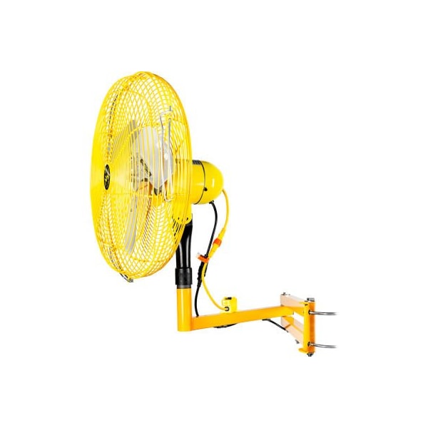 Hunter Fan Co. Jan Fan Jan Fan 24in Drop Cord Switch Articulating Dock & Door Fan, 2 Speed, Yellow, 3PK JF-AAM24-DCS - main